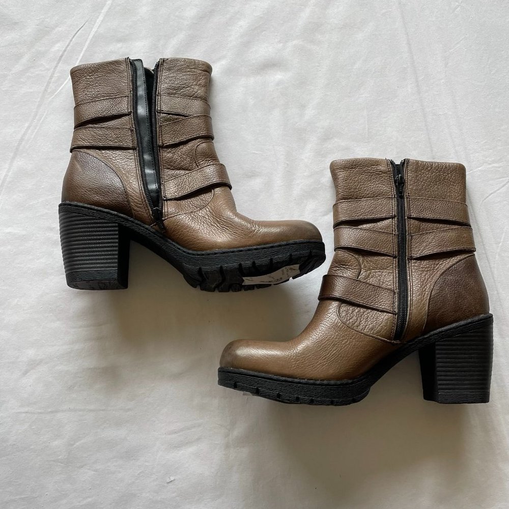 NEW Women's B.O.C. Josephine Brown Leather Boots size 11 - Picture 3 of 9